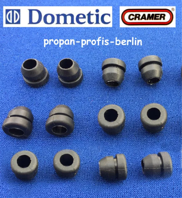 original Dometic /Cramer Haltestopfen, Befestigungs-Clip für Topsrost (12 Stück)