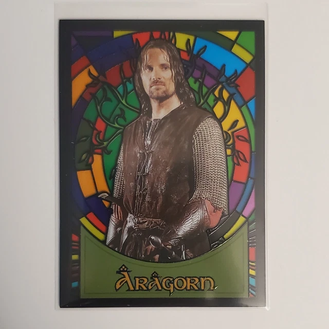 2006 Topps Lord of the Rings Evolution Stained Glass Aragorn #S1