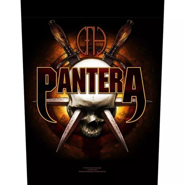 PANTERA skull knives 2012 - GIANT BACK PATCH - 36 x 29 cms OFFICIAL MERCH