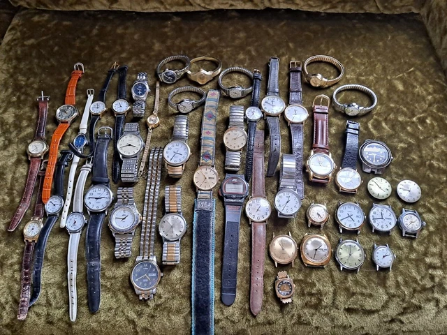 LOT DE MONTRES vintage homme femme TIMEX certaines pièces de course