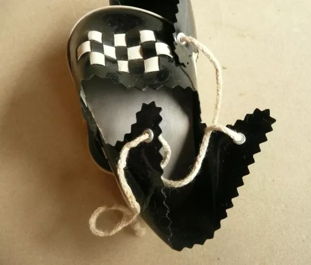 hübsche alte  PUPPENSCHUHE  für große  PUPPE  Gr. 8 3