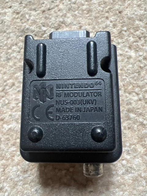 Nes Rf Modulator OFFICIAL NINTENDO N64 RF Modulator Adapter Converter AV TV Connector ...