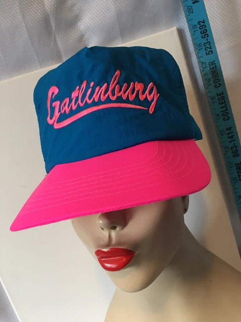 Vintage '80s Gatlinburg TN Snapback Hat Ball Cap Hipster One Size Adjustable