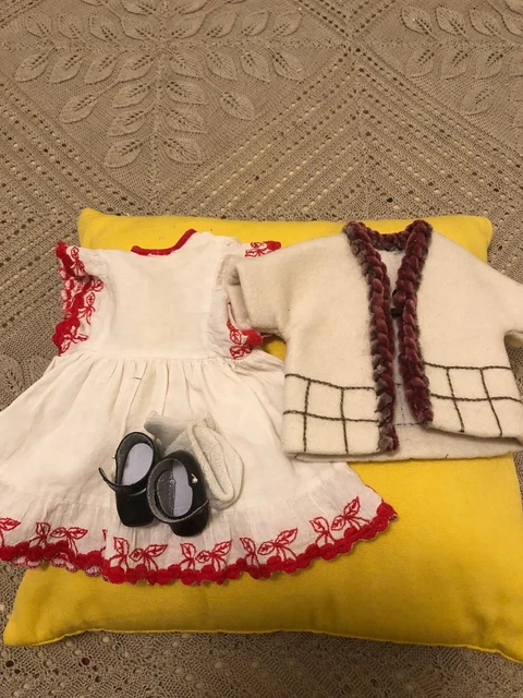 Tenue Bleuette Gautier Languereau – Originale 1939 – Vêtement Poupée Vintage