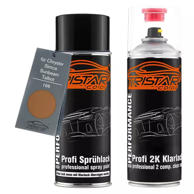 Autolack 2K Spraydosen für Chrysler Simca Sunbeam Talbot 166 Sandalwood Metallic