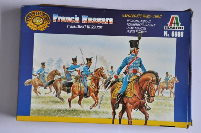 Maquette Italeri 1/72 Hussards Français 1806-1807 - Régiment Napoléonien, Kit à Monter, Occasion