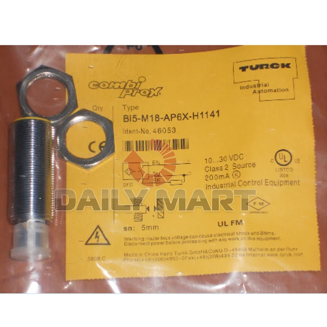 Turck Bi5-M18-Ap6X-H1141 Inductive Proximity Barrel Sensor Switch Plc New