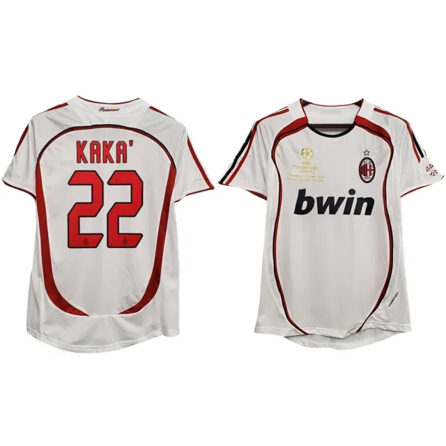 Jersey Vintage 2006/07 AC Milan Away Maldini #3 Camicia Bianca