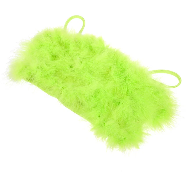 Caraco Sans Manches Poitrine Enveloppante En Peluche Débardeur À Découpes Poilu