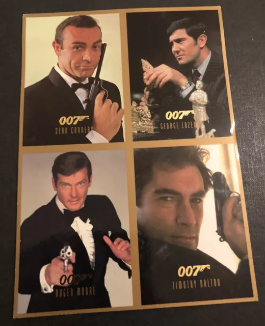 *Sale* James Bond Connoisseurs Collection 4 Card Uncut Sheet Sd1 Sd4 San Diego