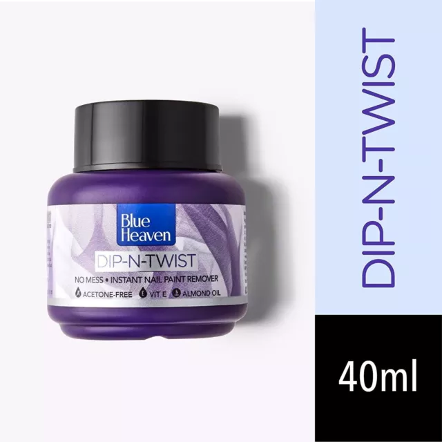 1X Dissolvant pour peinture à ongles Blue Heaven Dip and Twist 40 ml