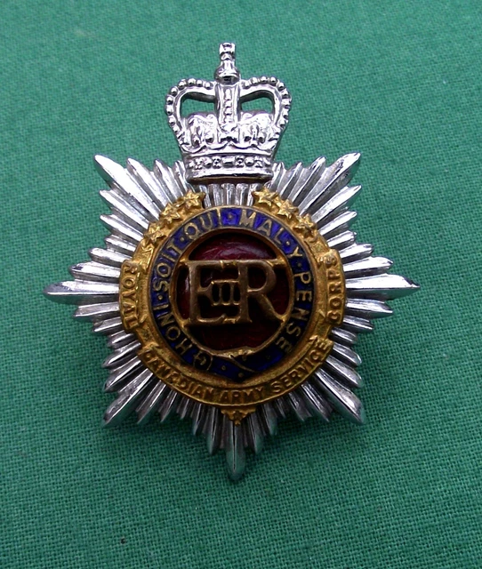 THE ROYAL ARMY Service Corps Post 1953 "Officers" British Military Cap Badge. £27.99 PicClick UK