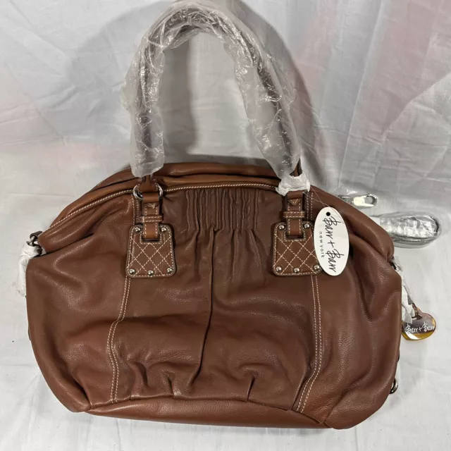 BARR BARR New York Leather Handbag Shoulder Purse With Dust