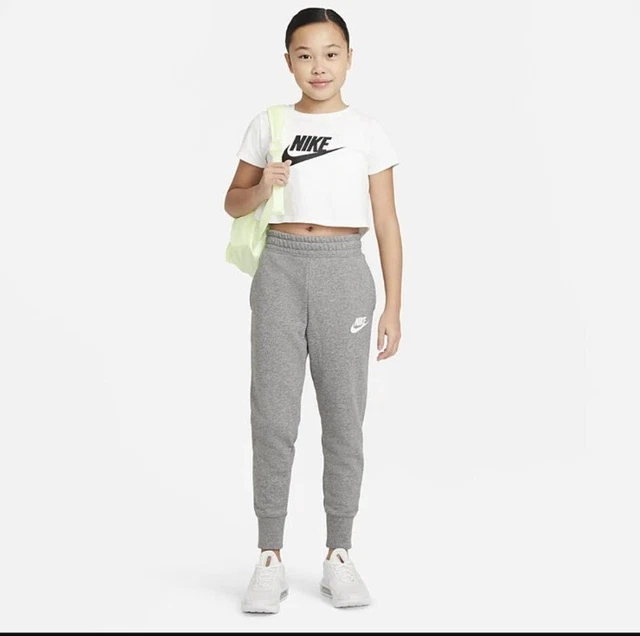 Nuove Nike Joggers grigie per ragazze taglia L età 12-13 anni