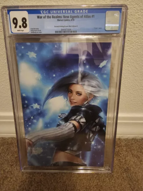 War of the Realms New Agents of Atlas 1 2nd Print VIRGIN CGC 9.8 1st App Aero