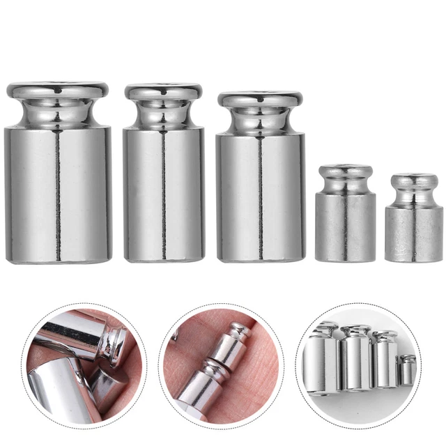 5 pz pesi certificati calibrazione inox per calibrazione in scala