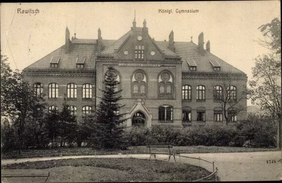 Ak Rawicz Rawitsch Posen, Kgl. Gymnasium - 10294215