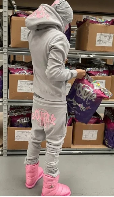 Syna World Tracksuit - Grey Pink XS