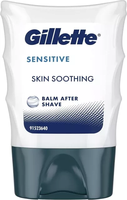 X4 Gilette Sensitive Skin Soothing Balm After Shave 75ml