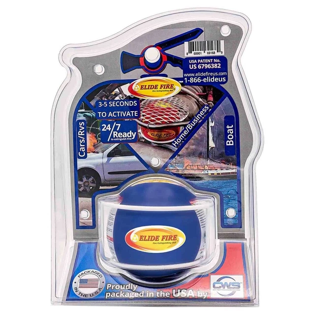 Elide Fire ELYB4 4 in. Elide Fire Ball Blister Mounting Bracket - Blue