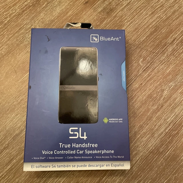 BlueAnt S4 Bluetooth Stereo Speaker with Multipoint, A2DP & Text-to-Speech Car
