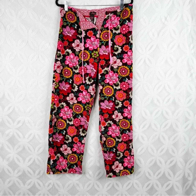 Vera Bradley Small Brown Mod Floral Pajama Pants