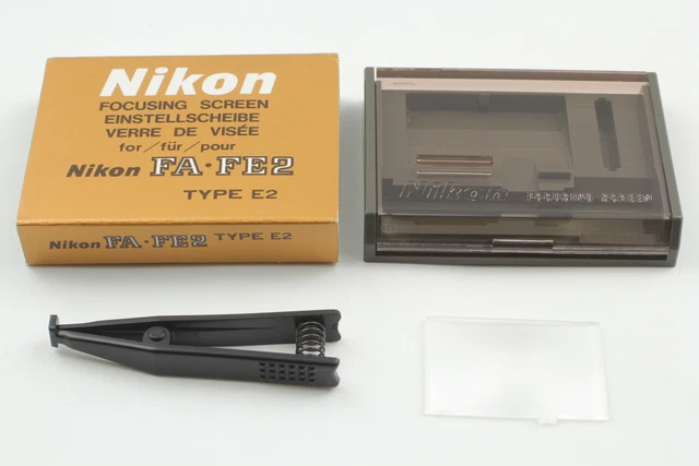 [Almost Unused]  Nikon Focusing Screen Type E2 Grid for FA FE2 From JAPAN