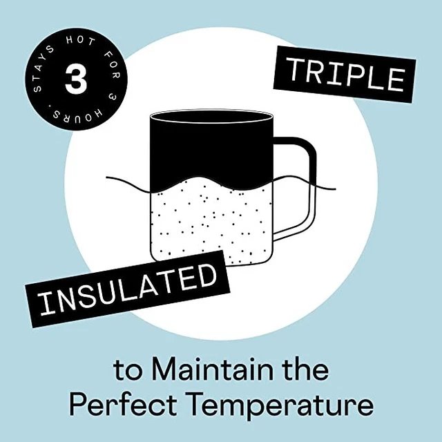 Corkcicle Coffee Mug Triple-Insulated Stainless Steel Cup with Handle, 16 oz NIB 4