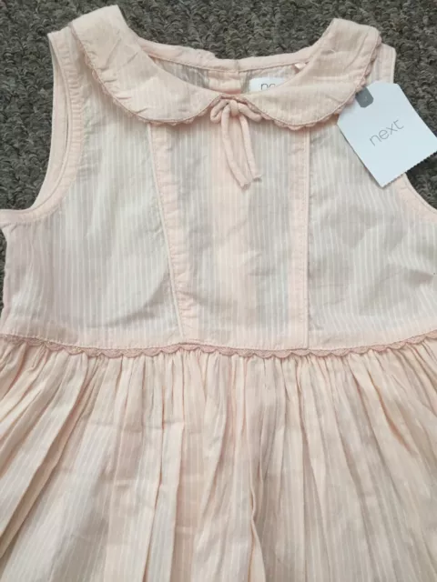 Next robe à col rose bébé fille 1,5-2 ans neuve avec étiquettes magnifique 2