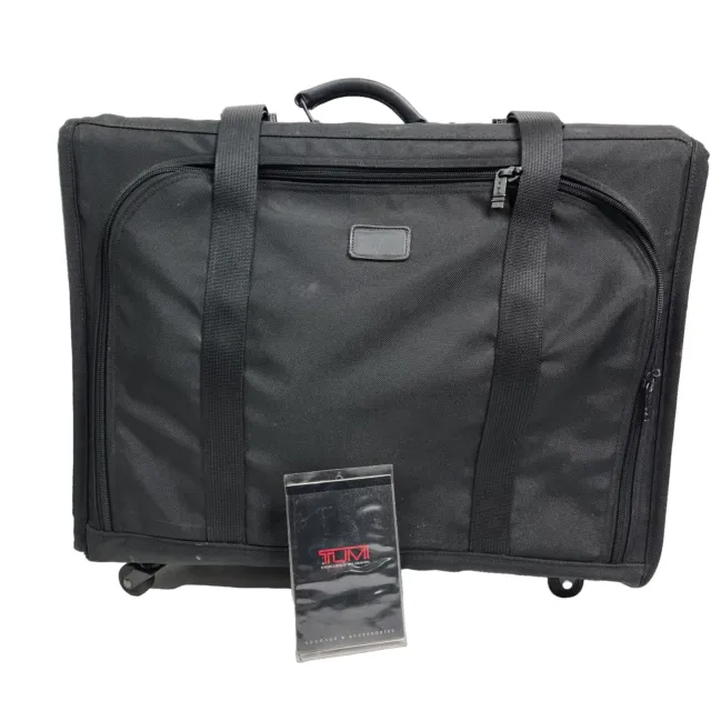 Tumi Alpha 4 Wheeled Rolling 17X23" Garment Bag Black Nylon Ballistic Luggage