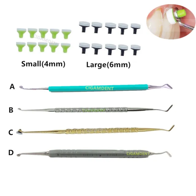 Dental Composite Resin Spatula Filling Instruments Handle Foam Pads OptraSculpt