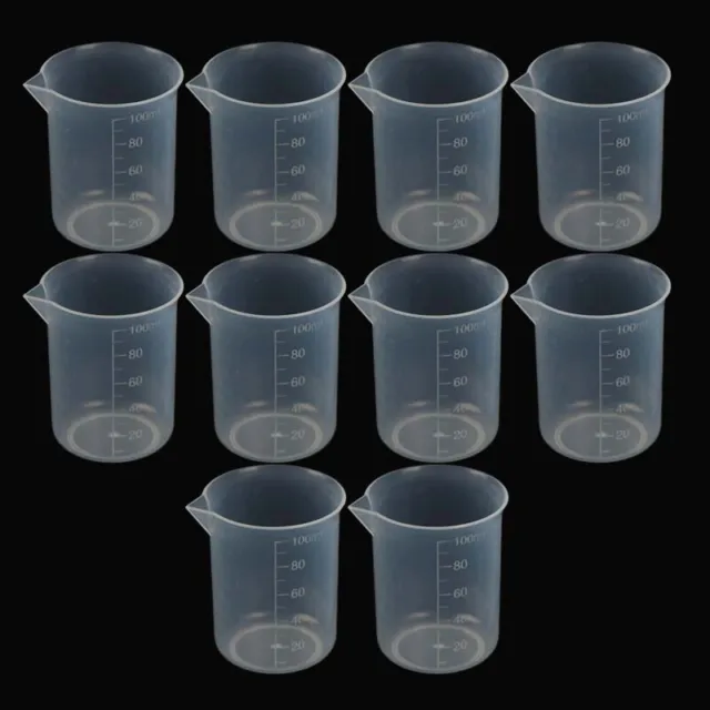 Utensilios taza medidora 100 ml utensilios para hornear plásticos cocinas laboratorios hornear