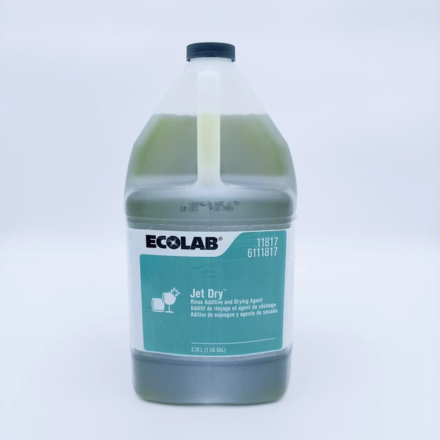 ECOLAB JET DRY Commercial Rinse Additive & Drying Agent 1 Gal 11817