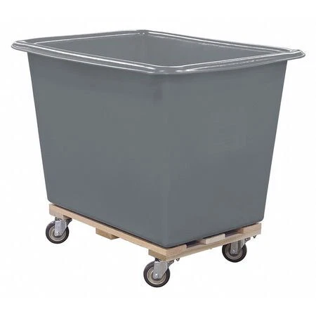 Royal Basket Trucks G20-Grx-Pta-4Unn Cube Truck,1 Cu. Yd.,600 Lb. Cap,Gray
