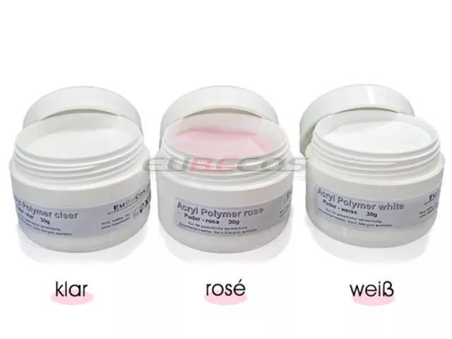 Poudre Acrylique Powder Acrylic Polymère Rose Modelage Acrylique 30g Rose