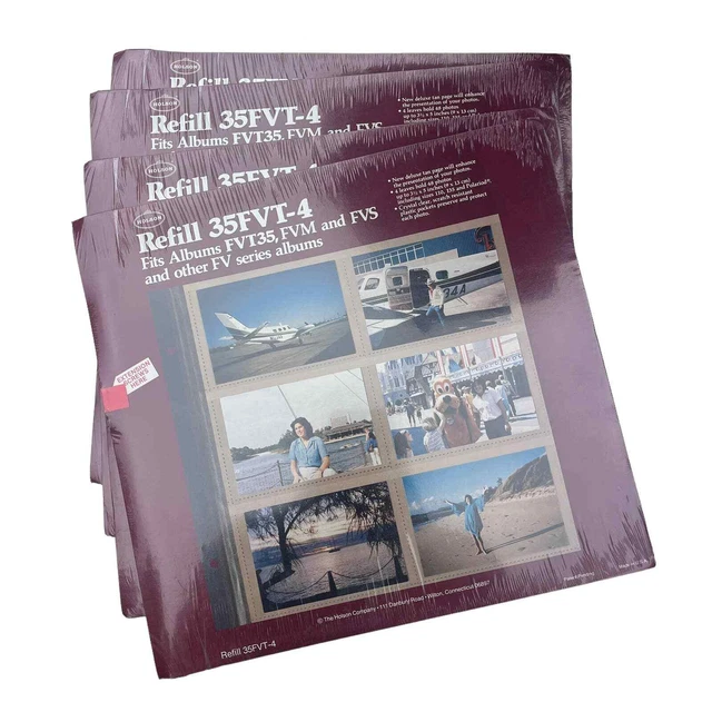 NOS Holson Refill Packs lot of 4 FV Series Albums (3.5”X5”) 48 photos per pack