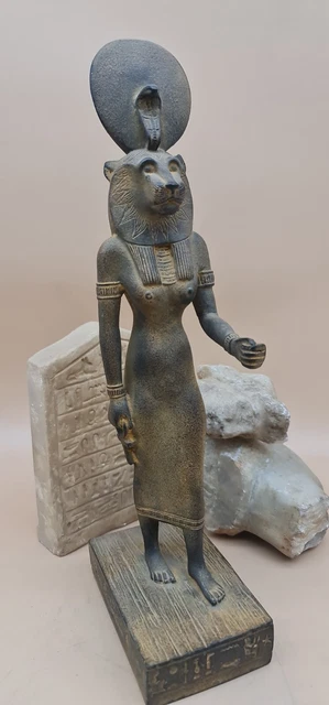 ANTIQUE SEKHMET STATUE Ancient Egyptian Goddess of War Rare Pharaonic ...