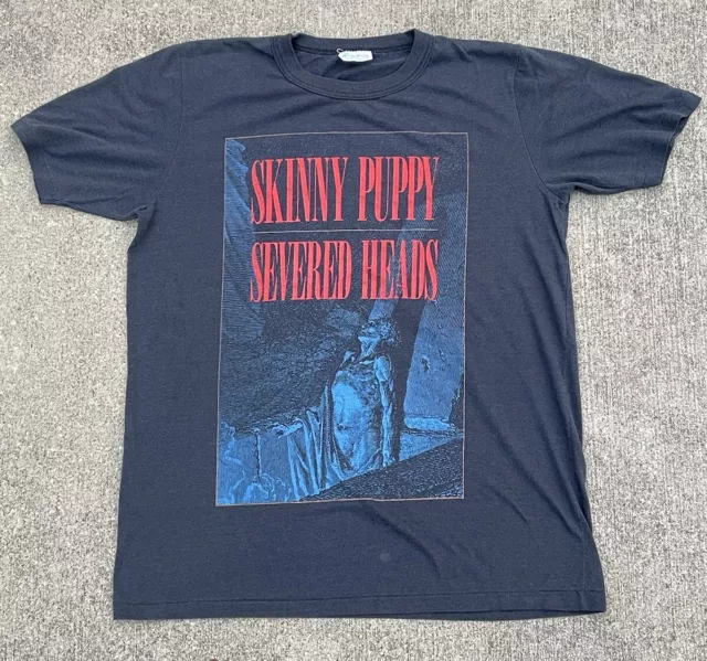 RARE Vintage 80s 1986 Skinny Puppy Severed Heads Dig It Bigot Tour Tee T-shirt 