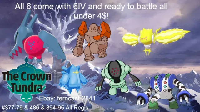6IV ALL SHINY (+ REGS) ULTRA BEASTS BATTLE READY EV'D Pokemon Sword Shield  HOME