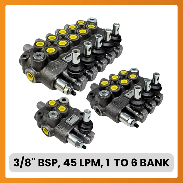 Bucher HDS11, 1-10 Bank, 3/8, 45L, D/Acting Feder, Richtungs-Hydraulikventil Bucher HDS11, 1-10 Bank, 3/8, 45L, D/Acting Feder, Richtungs-Hydraulikventil