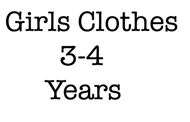 Girls Clothes 3-4 Years Make/Build Bundle Multi Listing