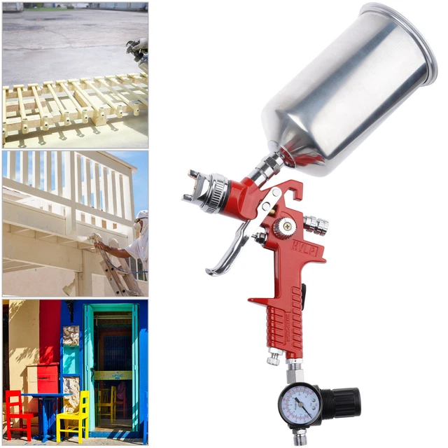 1.4mm HVLP Spray Paint Gun Car Auto DIY Clearcoat Basecoat Primer Gravity Feed