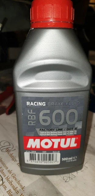 Motul Renn Bremsflüssigkeit BREMSE Racing Brake Fluid RBF 600 0,5L 312 Grad