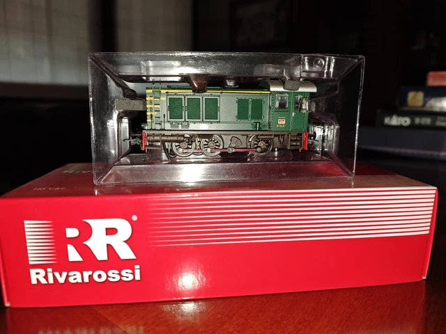 Locomotiva Elettrica Rivarossi HR 2982 FS E402B HO - Livrea Inter City Notte Ep. VI, Nera