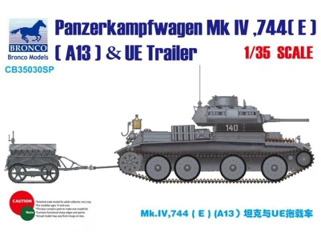 Bronco CB35030SP 1/35 Panzerkampfwagen MK IV.744(E) A13&UE Fuel Tank Trailer