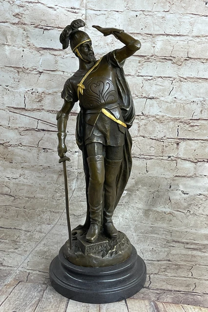 Figurine d'Art signée Claude Alexandre Soldat Peinture fine