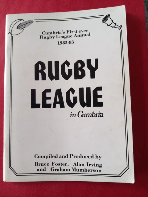 CUMBRIA RUGBY LEAGUE annual 1982/83 1st ever annual £6.50 PicClick UK