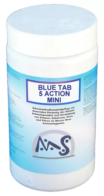 Blue Tab 5 Action® Mini 20g Chlortabletten Pool Chlor 1 kg Poolpflege Multichlor