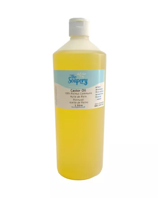 Castor Oil 1 litre Pure Natural Carrier Oil Massage Skin 1000ml