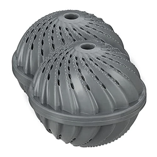 relaxdays Boule de Lavage Set de 2, Balle Machine à Laver, Laver sans lessive, é